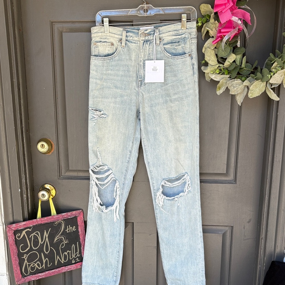 NWT Pistola Distressed Light Blue Jeans
